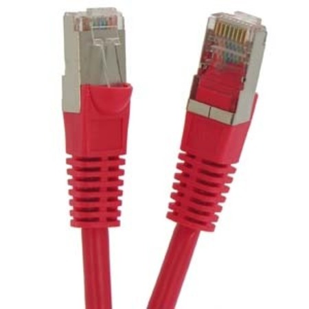 BESTLINK NETWARE CAT5E Shielded (FTP) Ethernet Network Booted Cable- 25Ft- Red 100608RD